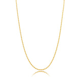 Choker Cordão Baiano Fino Liso Dourado