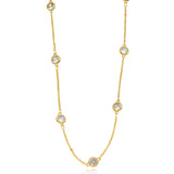 Choker Cristais Dourado