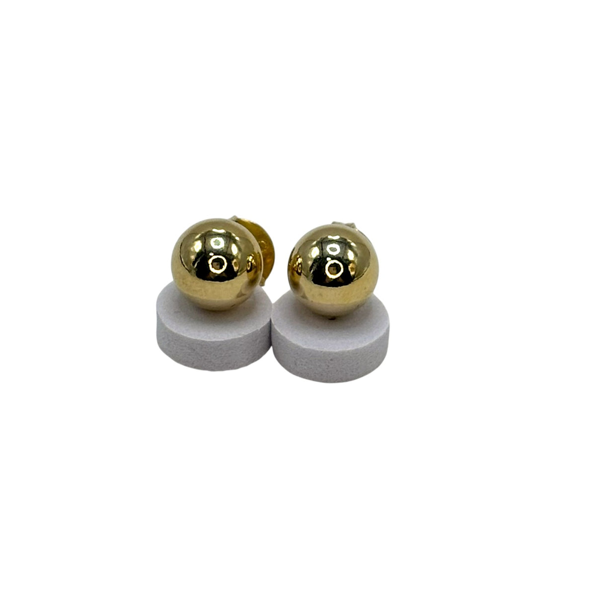 Brinco Bola Lisa Dourado