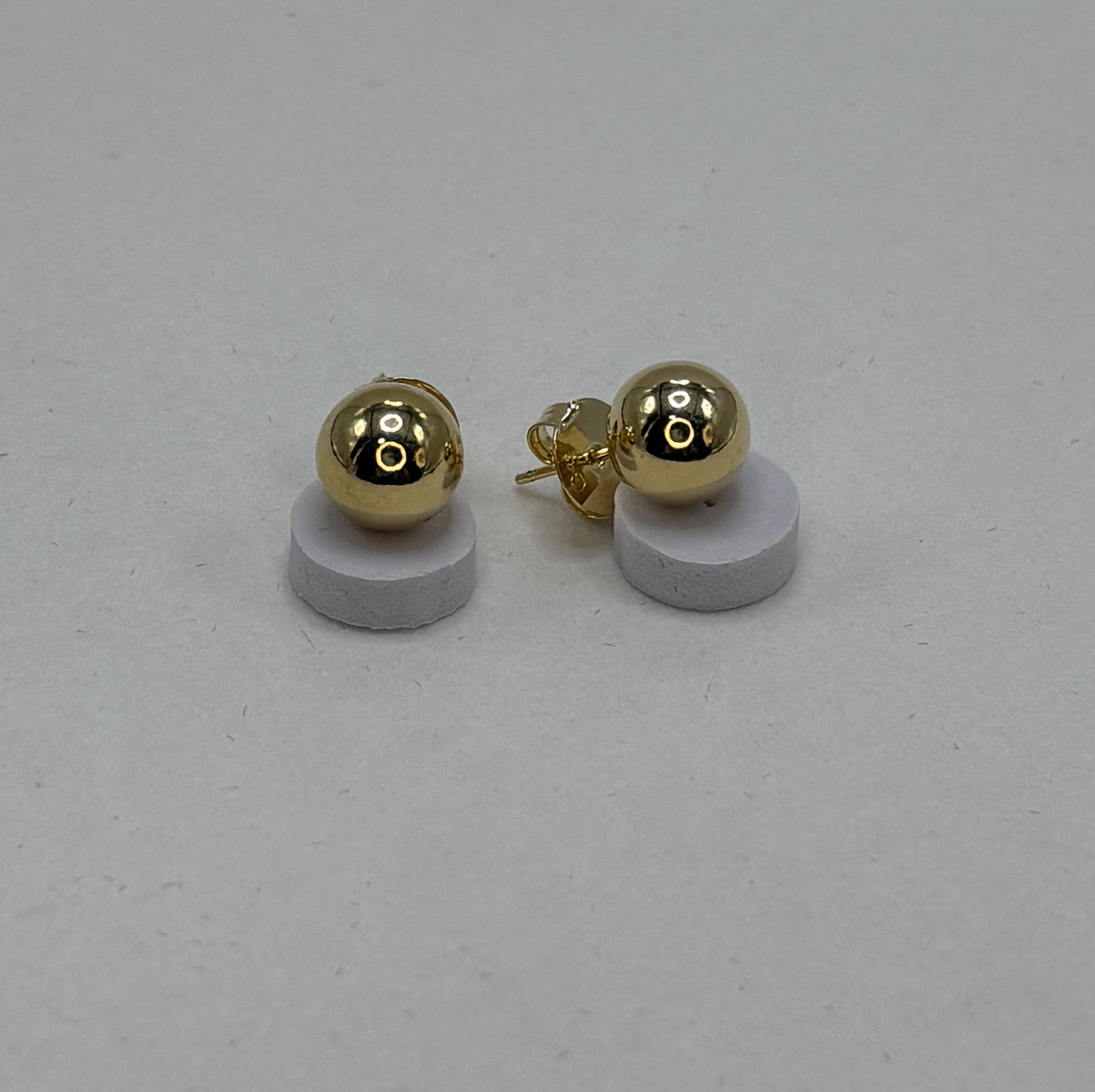 Brinco Bola Lisa Dourado