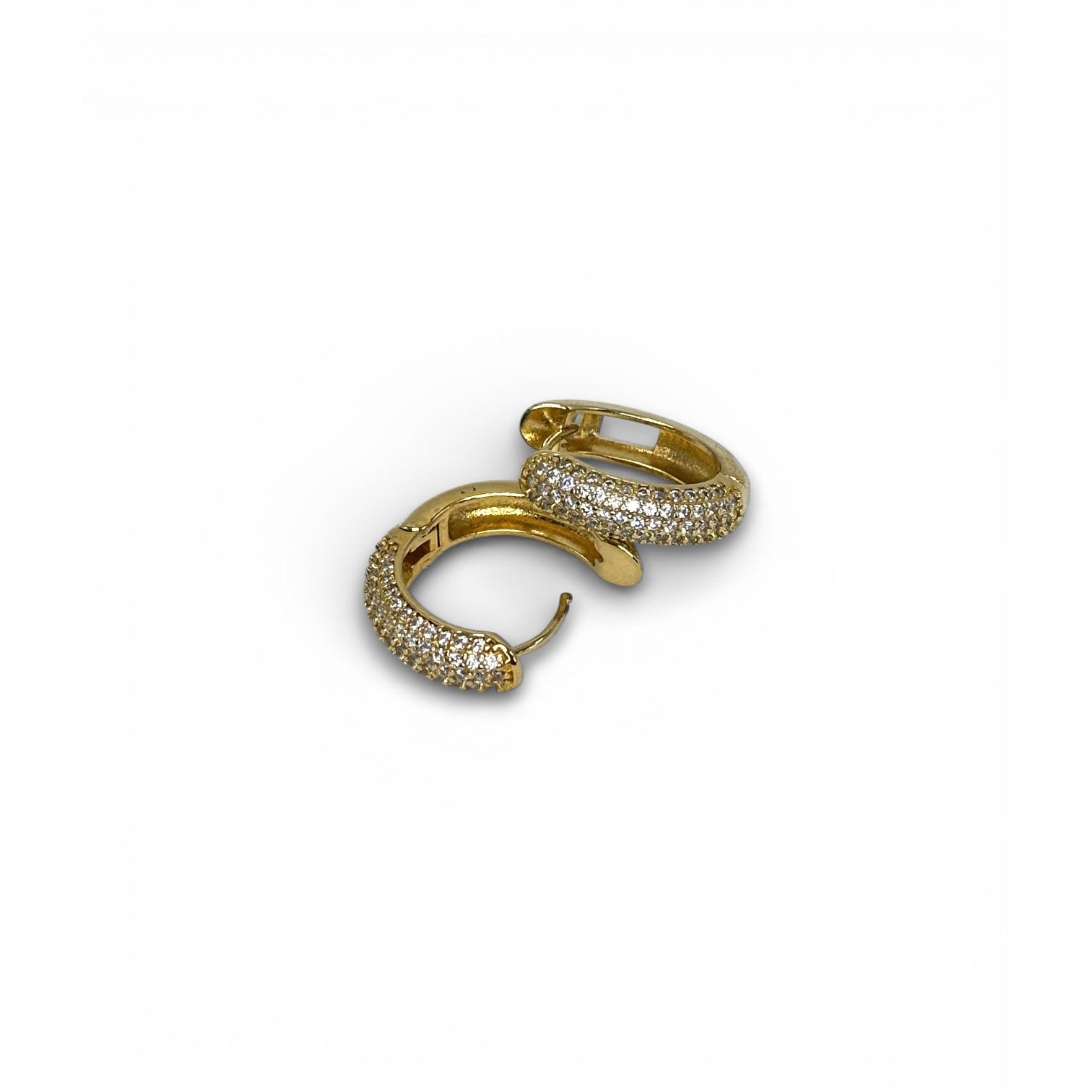 Brinco Micro Zircônia Dourado