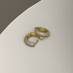 Brinco Micro Zircônia Dourado