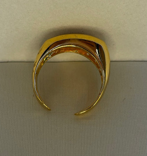 Anel Liso Dourado Regulável