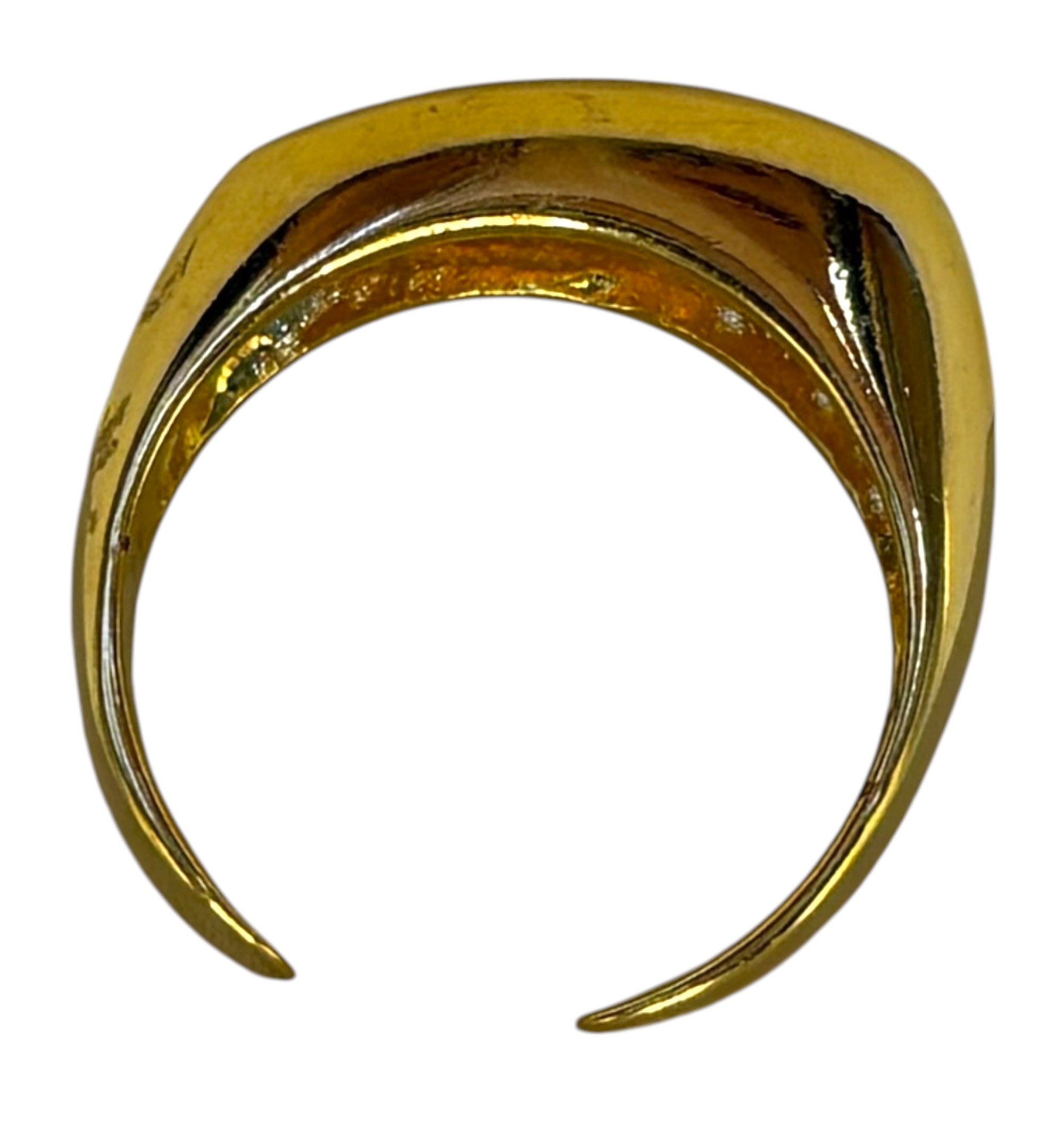 Anel Liso Dourado Regulável
