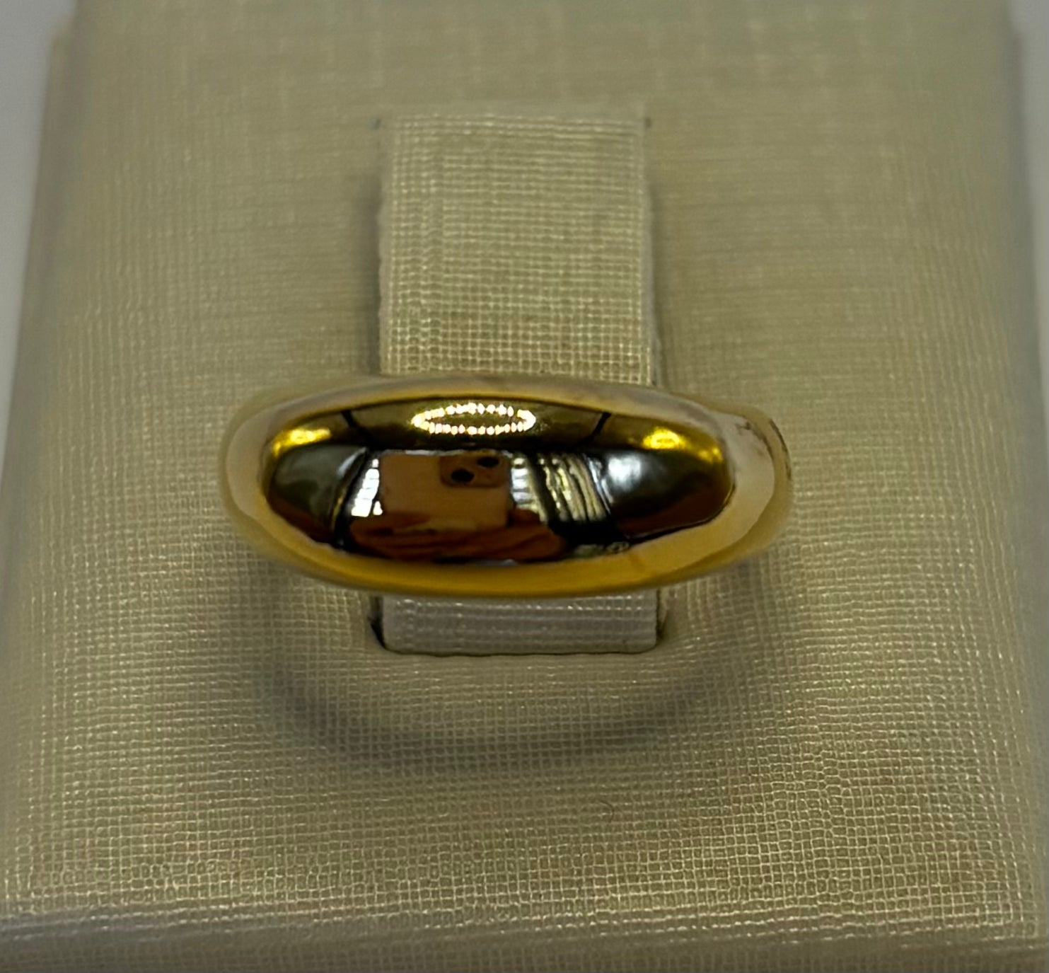 Anel Liso Dourado Regulável