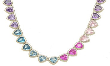 Destaque - Choker Coração Color Branco