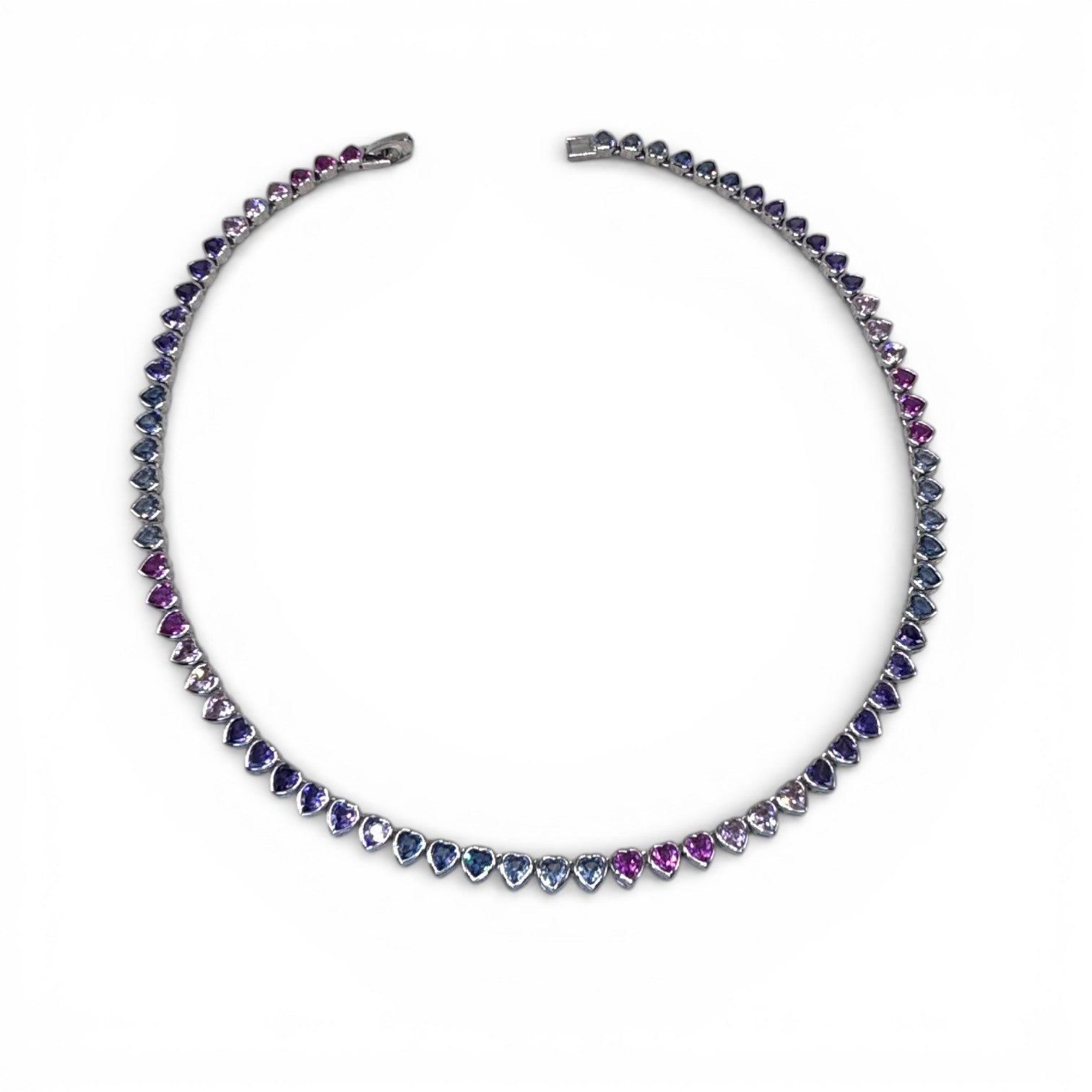 Destaque - Choker Coração Color Branco