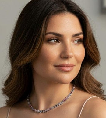 Destaque - Choker Coração Color Branco