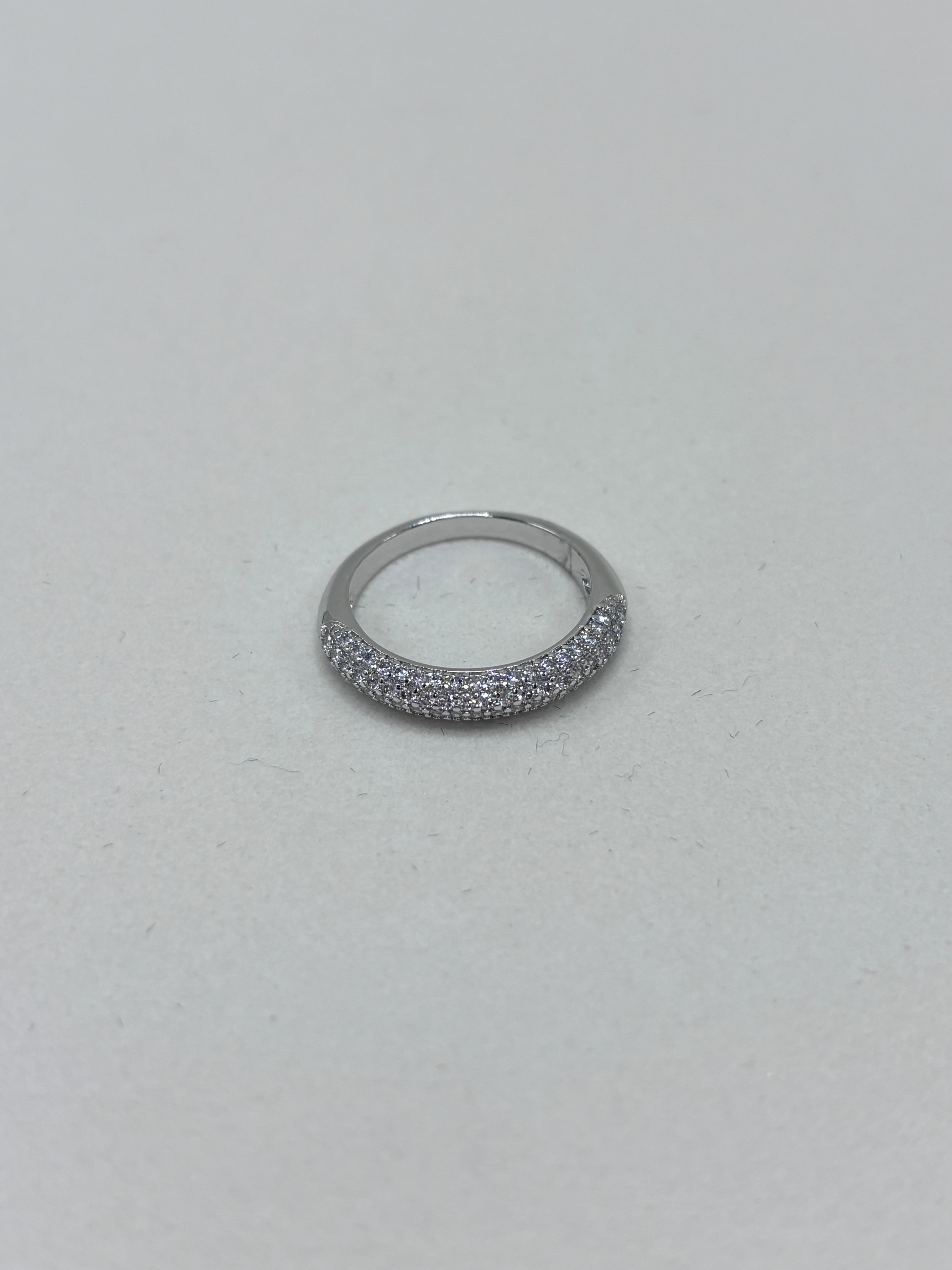 Anel Aparador Micro Zircônia Branco