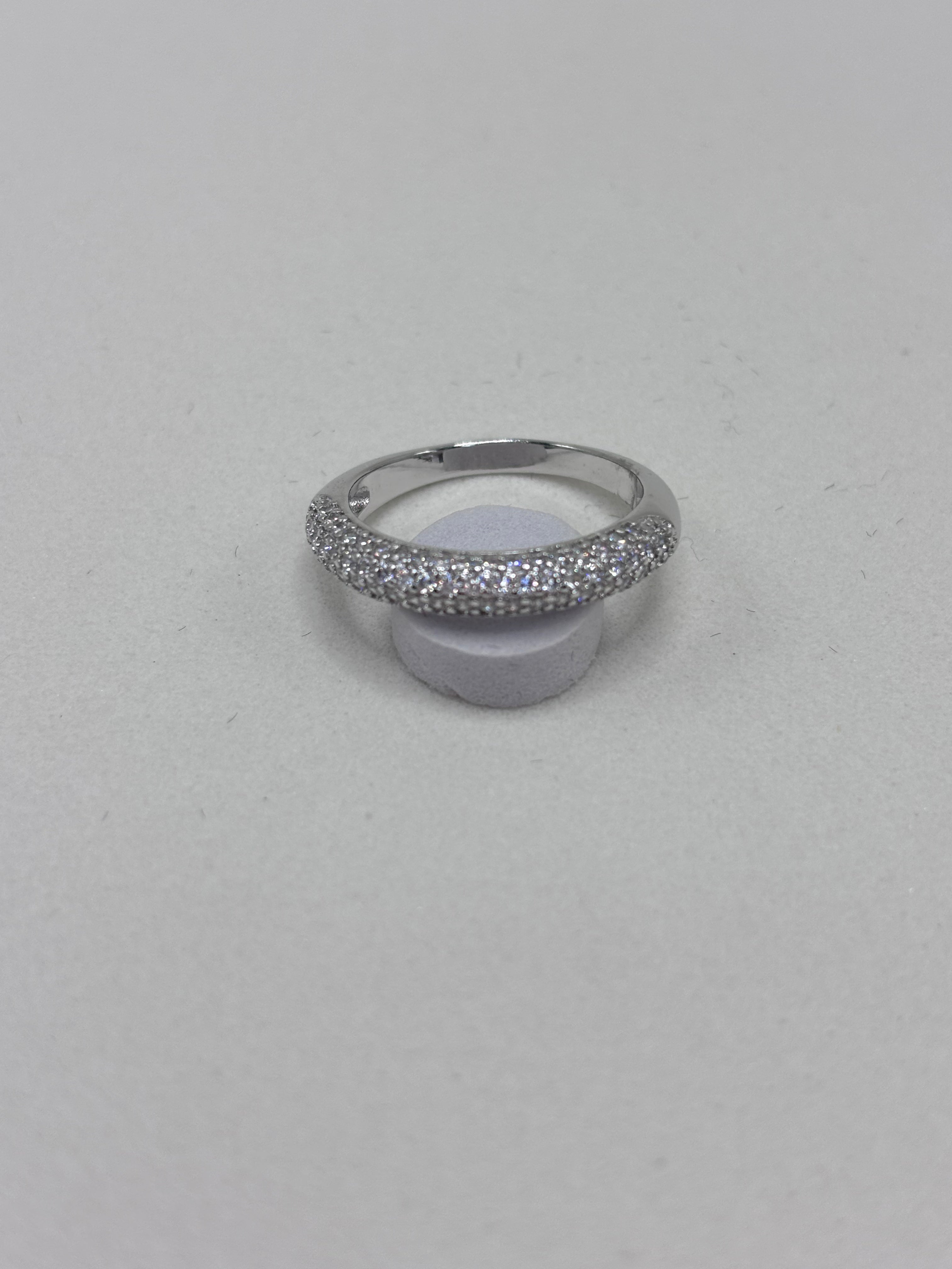 Anel Aparador Micro Zircônia Branco