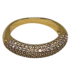 Anel Aparador Micro Zircônia Dourado