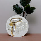Brinco Gota Pérola Dourado