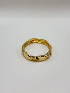 Bracelete Torcido Liso Dourado