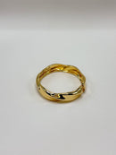 Bracelete Torcido Liso Dourado
