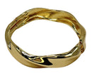 Bracelete Torcido Liso Dourado