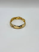 Bracelete Torcido Liso Dourado