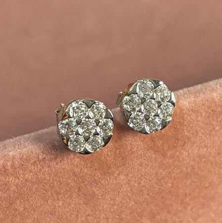 Brinco Cristais Moissanite 1.4ct - Prata 925