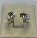 Anel Cristais Branco Regulável