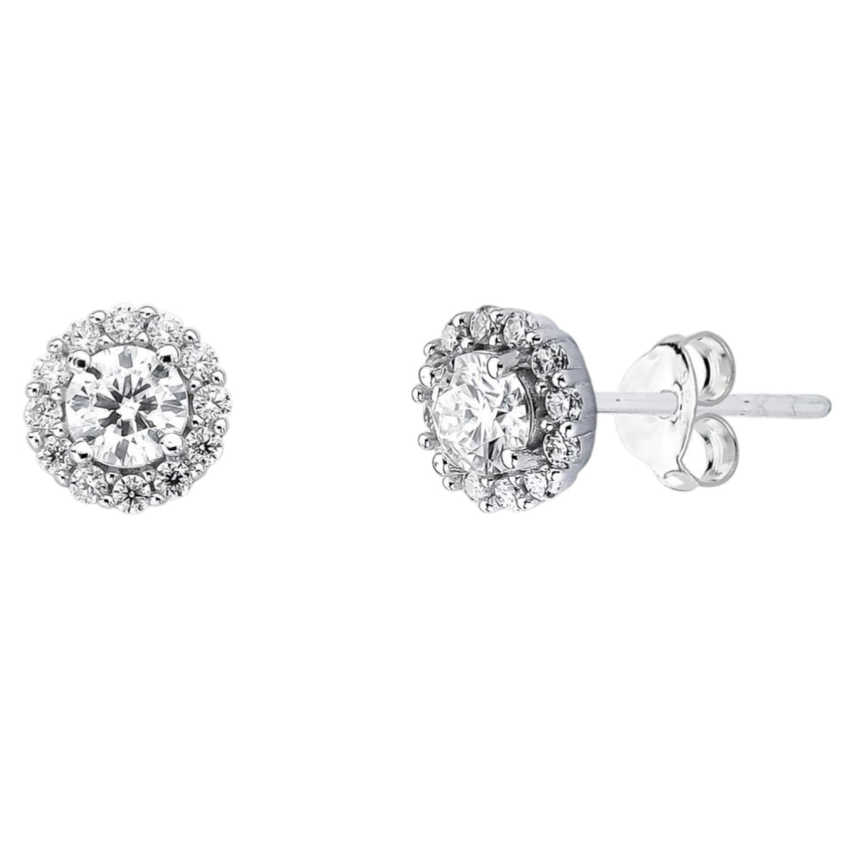 Brinco Coroa Moissanite 1.41ct - Prata 925