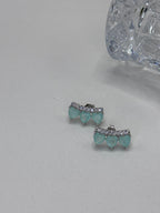 Brinco fusion turmalina light zirconia branca earcuff três corações