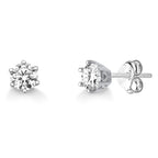 Brinco Ponto de Luz em Moissanite 1.08ct - Prata 925