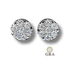 Brinco Cristais Moissanite 1.4ct - Prata 925