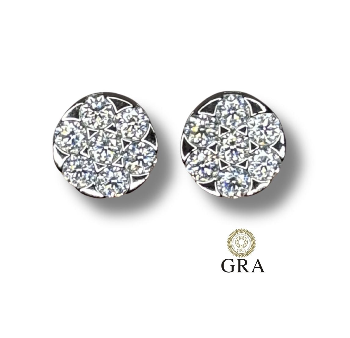 Brinco Cristais Moissanite 1.4ct - Prata 925