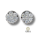 Brinco Cristais Moissanite 1.4ct - Prata 925