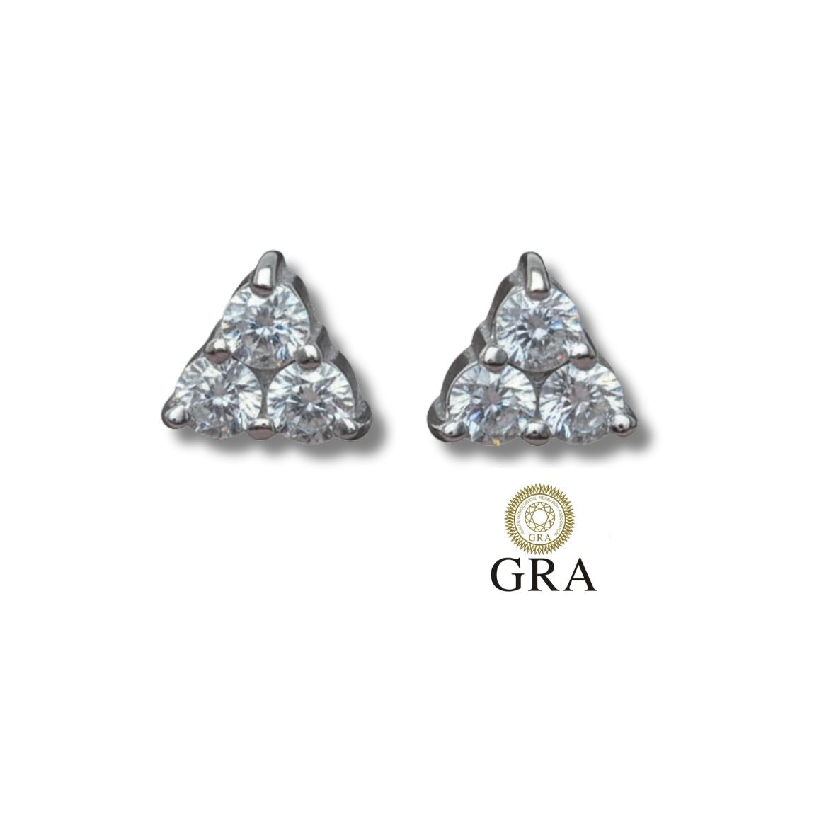 Brinco Cristais Moissanite 0,2ct - Prata 925