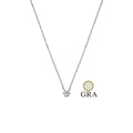Colar Ponto de Luz Moissanite 0.26ct - Prata 925
