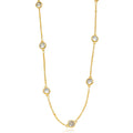 Choker Cristais Dourado