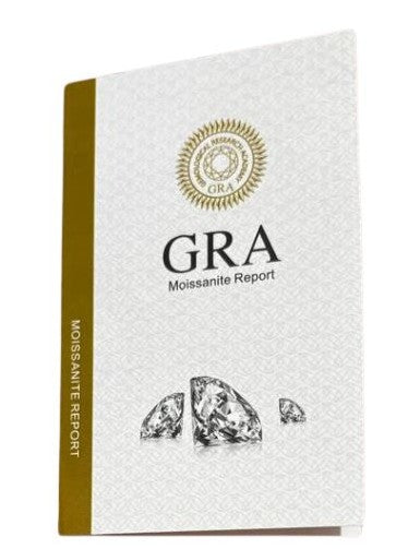 Anel Moissanite 2.36ct Redondo Cravejado em Prata 925 com Banho de Ródio