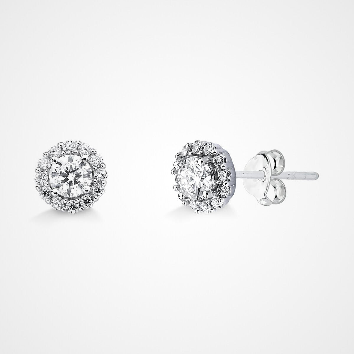 Brinco Coroa Moissanite 1.41ct - Prata 925